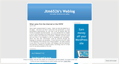 Desktop Screenshot of jtm6526.wordpress.com