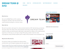 Tablet Screenshot of nyudreamteam.wordpress.com