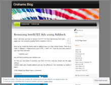 Tablet Screenshot of grahamb.wordpress.com