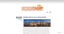 Desktop Screenshot of designchamp.wordpress.com