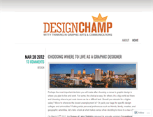 Tablet Screenshot of designchamp.wordpress.com