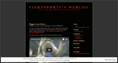 Desktop Screenshot of fightsports.wordpress.com