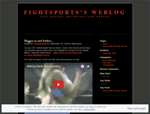 Tablet Screenshot of fightsports.wordpress.com