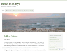 Tablet Screenshot of islandmonkeys.wordpress.com