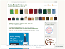 Tablet Screenshot of mamalovesgiveaways.wordpress.com