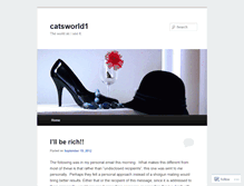 Tablet Screenshot of catsworld1.wordpress.com