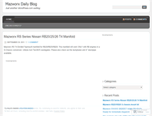 Tablet Screenshot of mazworx.wordpress.com