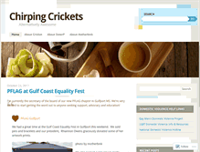 Tablet Screenshot of chirpingcricketsblog.wordpress.com