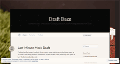 Desktop Screenshot of draftdaze.wordpress.com