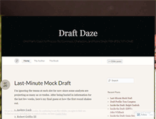 Tablet Screenshot of draftdaze.wordpress.com