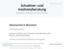 Tablet Screenshot of meineschulden.wordpress.com