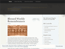Tablet Screenshot of mainthings.wordpress.com