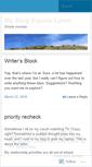 Mobile Screenshot of myblogequalslame.wordpress.com