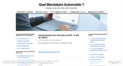 Desktop Screenshot of mandataire.wordpress.com