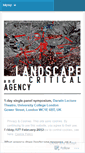 Mobile Screenshot of landscapeandagency.wordpress.com