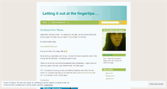 Desktop Screenshot of fingertipsy.wordpress.com