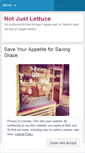 Mobile Screenshot of notjustlettuceblog.wordpress.com