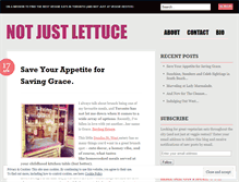 Tablet Screenshot of notjustlettuceblog.wordpress.com