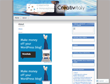 Tablet Screenshot of creativitaly.wordpress.com