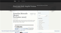 Desktop Screenshot of fleshasiadaily.wordpress.com