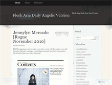 Tablet Screenshot of fleshasiadaily.wordpress.com