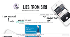 Desktop Screenshot of liesfromsiri.wordpress.com