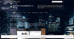 Desktop Screenshot of guitaristonwheels.wordpress.com