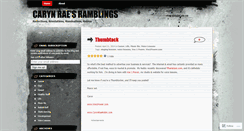 Desktop Screenshot of carynrae.wordpress.com
