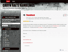 Tablet Screenshot of carynrae.wordpress.com