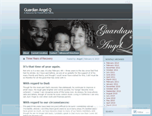 Tablet Screenshot of guardianangelq.wordpress.com