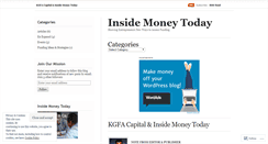 Desktop Screenshot of insidemoneytoday.wordpress.com