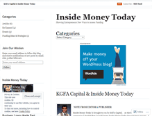 Tablet Screenshot of insidemoneytoday.wordpress.com