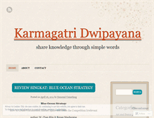 Tablet Screenshot of karmagatri.wordpress.com