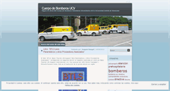 Desktop Screenshot of bomberosucv.wordpress.com