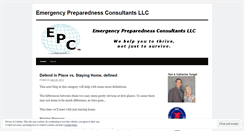 Desktop Screenshot of emergencypreparednessconsultants.wordpress.com