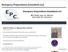 Tablet Screenshot of emergencypreparednessconsultants.wordpress.com