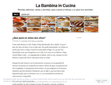 Tablet Screenshot of labambinaincucina.wordpress.com