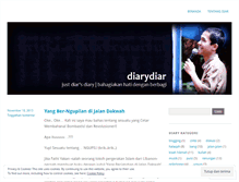 Tablet Screenshot of diarydiar.wordpress.com