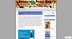 Desktop Screenshot of democraticpeace.wordpress.com