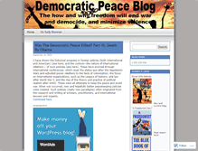 Tablet Screenshot of democraticpeace.wordpress.com