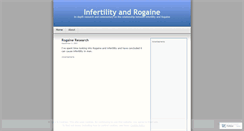 Desktop Screenshot of infertilityrogaine.wordpress.com