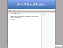 Tablet Screenshot of infertilityrogaine.wordpress.com