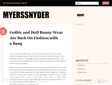 Tablet Screenshot of myerssnyder.wordpress.com
