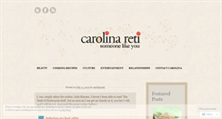 Desktop Screenshot of carolinareti.wordpress.com