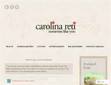 Tablet Screenshot of carolinareti.wordpress.com