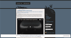 Desktop Screenshot of loveisscience.wordpress.com