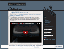 Tablet Screenshot of loveisscience.wordpress.com