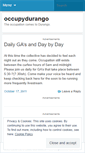 Mobile Screenshot of occupydurango.wordpress.com