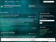 Tablet Screenshot of pisminecraft.wordpress.com
