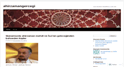 Desktop Screenshot of ahirzamangercegi.wordpress.com